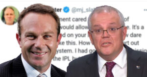 Michael Slater tweets criticised Scott Morrison's decision to ban citizens from returning home from Inida.