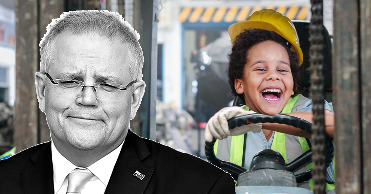 Morrison’s Idea For Kids To Drive Forklifts Laughed Out Of National Cabinet
